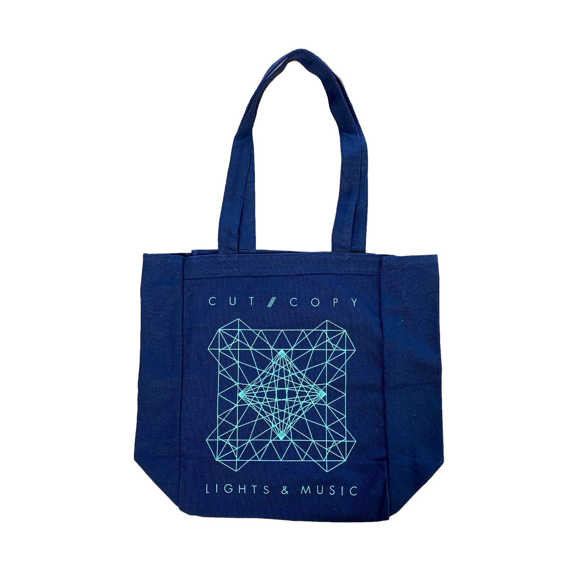 Lights & Music / Blue Tote Bag – sound-merch.com.au