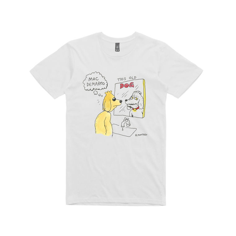 Dog Mirror / White T-shirt