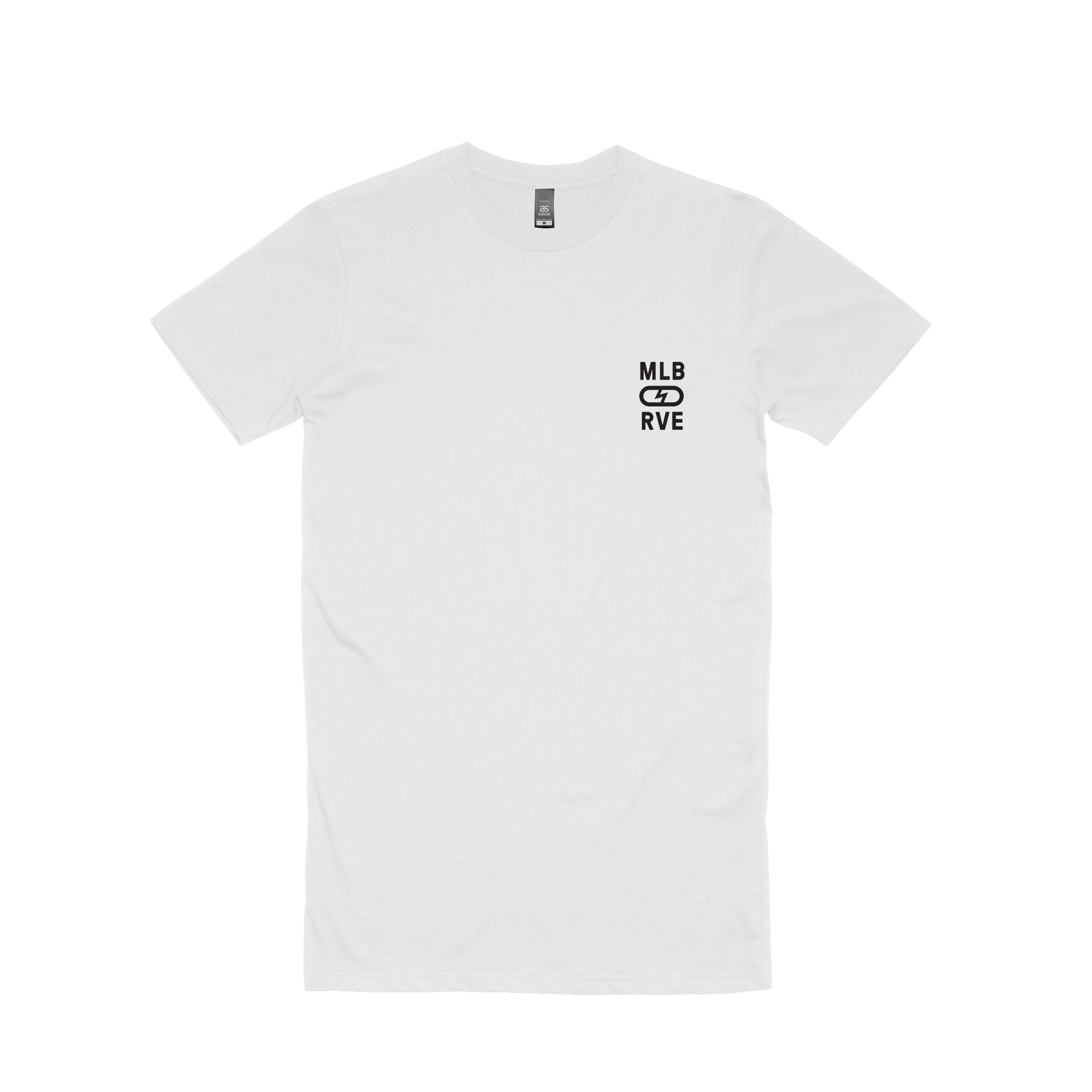 MLB RVE Logo White Tall T shirt Sound merch au mlb-rve-logo-white-tall-t-shirt-sound-merch-au