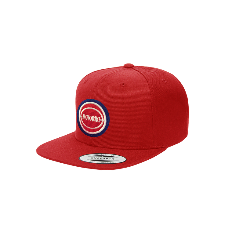 Red Snapback Cap