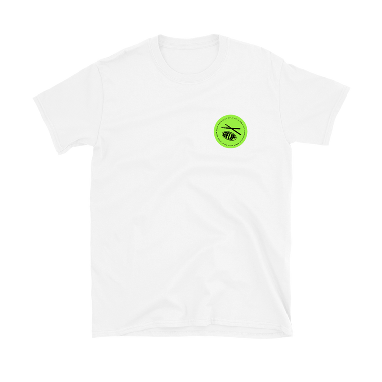 G FLIP / Pocket Print T-Shirt White