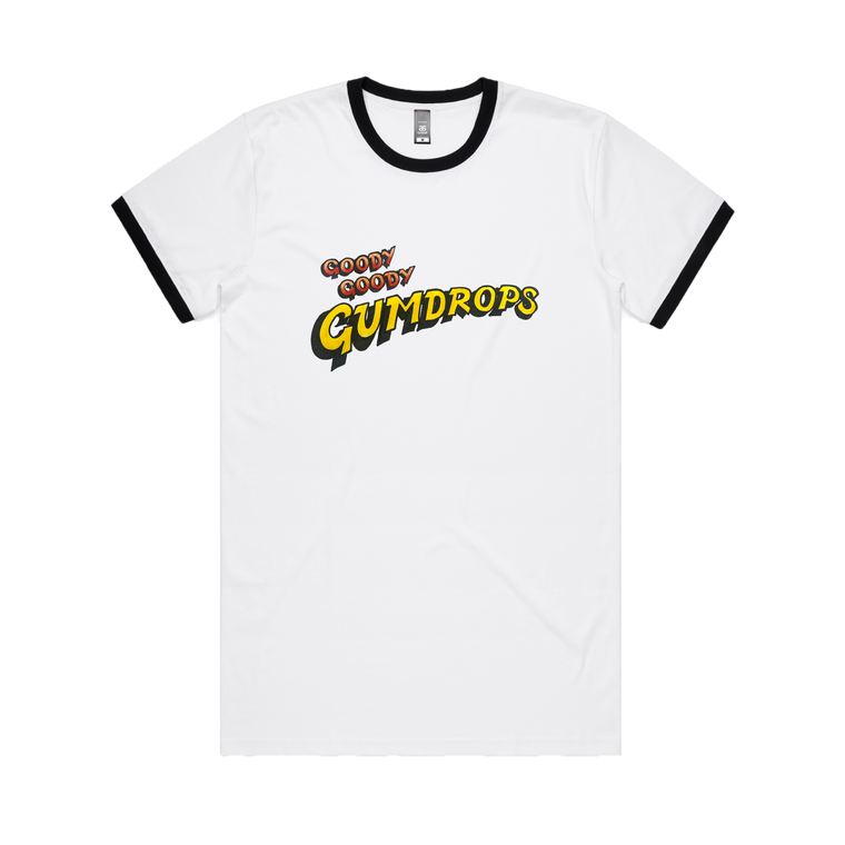 Goody Goody Gumdrops / Black and White Ringer T-Shirt