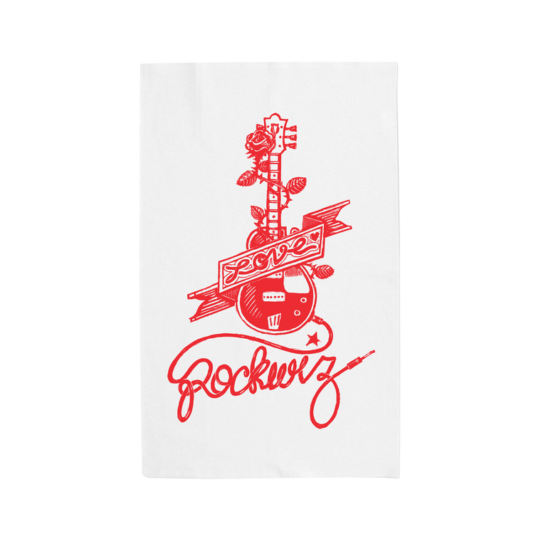 Red Guitar  / Tea Towel