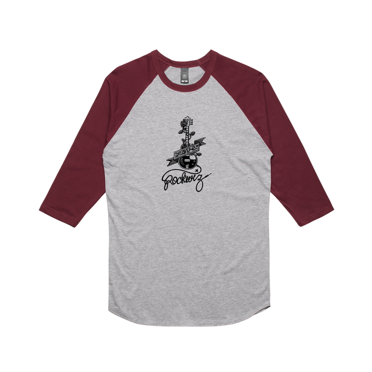 Guitar / Grey Raglan T-shirt
