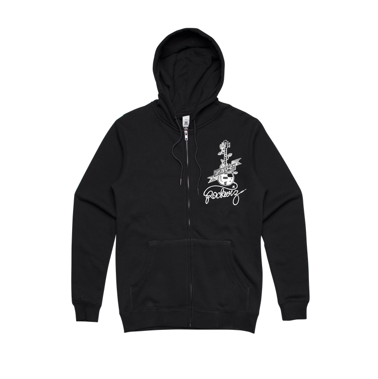 Guitar / Black Zip Hood