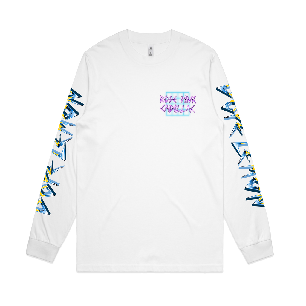 Rose Pink Cadillac / White Longsleeve