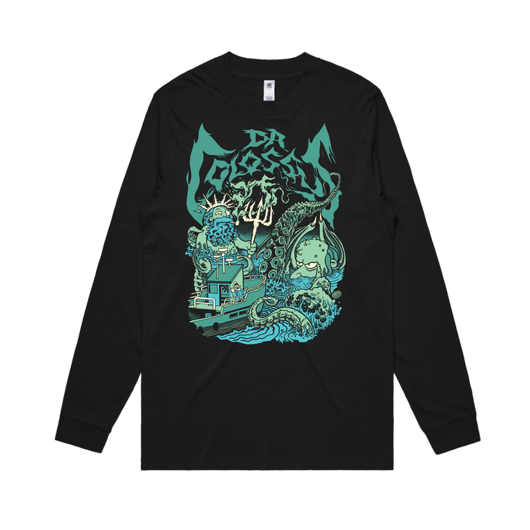 Sea Captain Neptune & Kraken Burns / Longsleeve (Glenno Design)