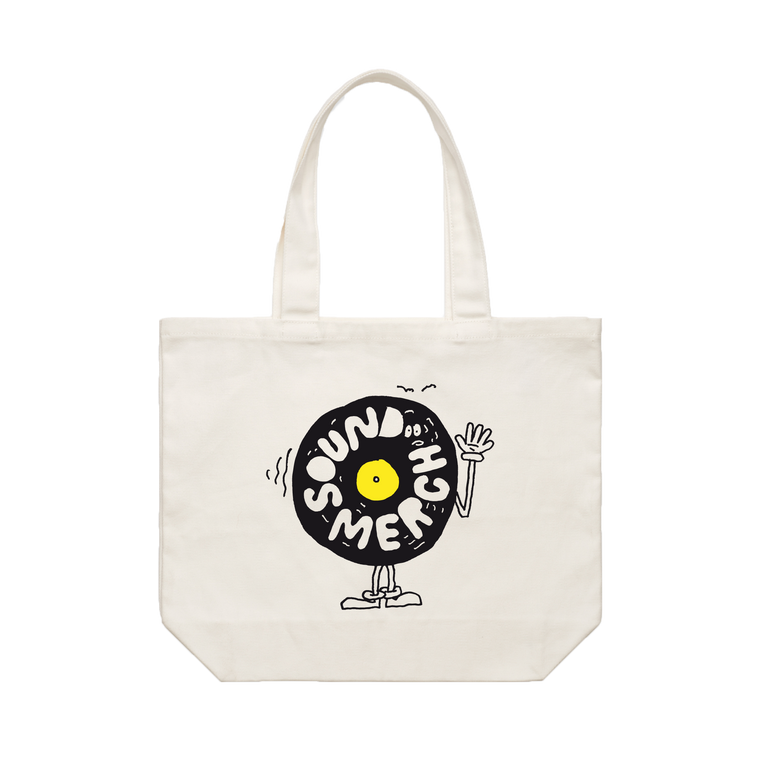 Sound Merch / Cream Shoulder Tote