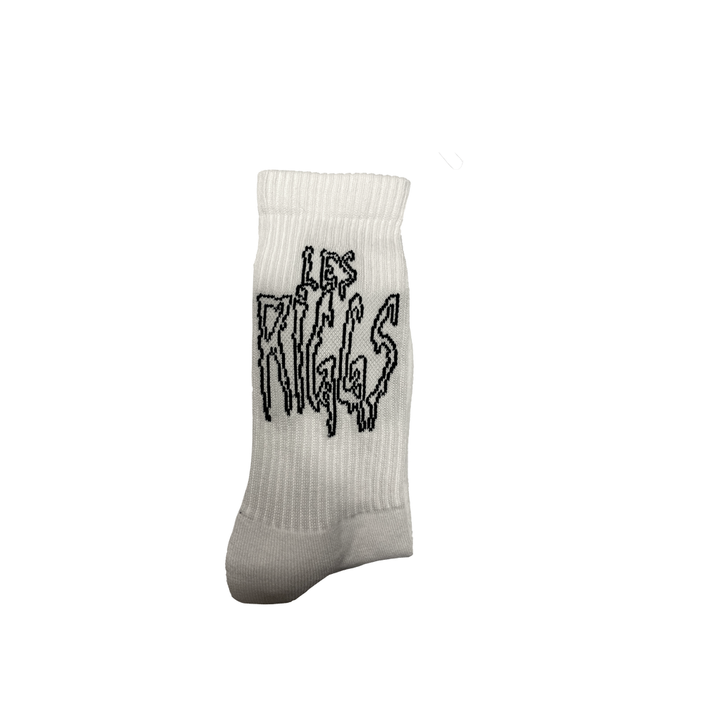 Les Riggs Socks / White