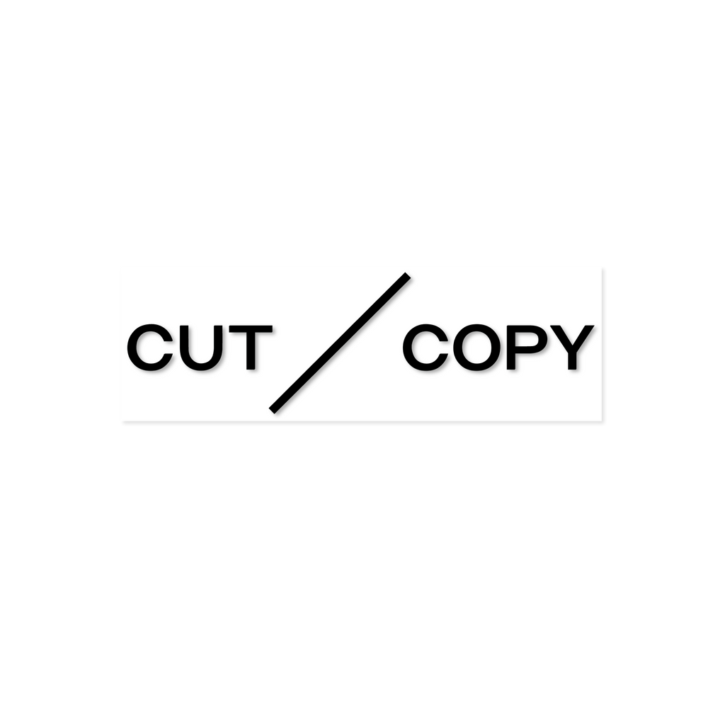 Cut Copy / Transparent Sticker