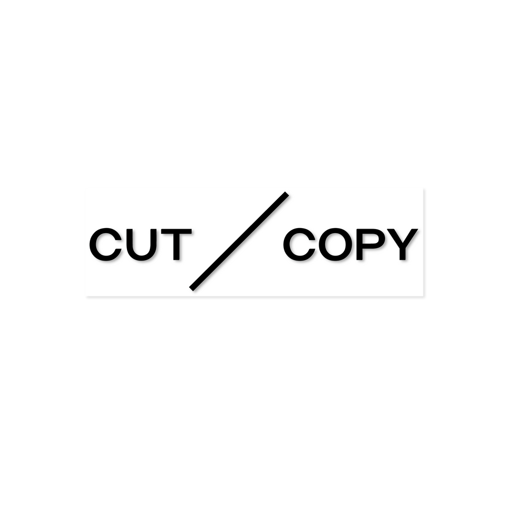 Cut Copy / Transparent Sticker – sound-merch.com.au