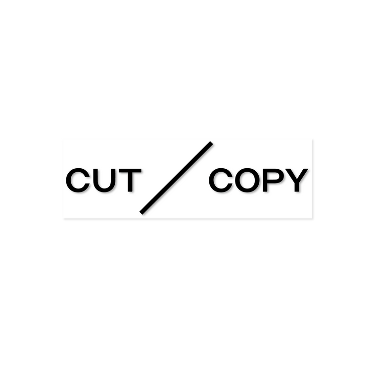 Cut Copy / Transparent Sticker