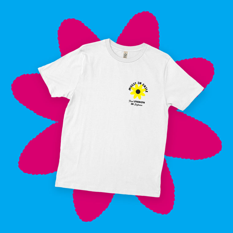 Music In Exile / Strength In Softness Tee (White)