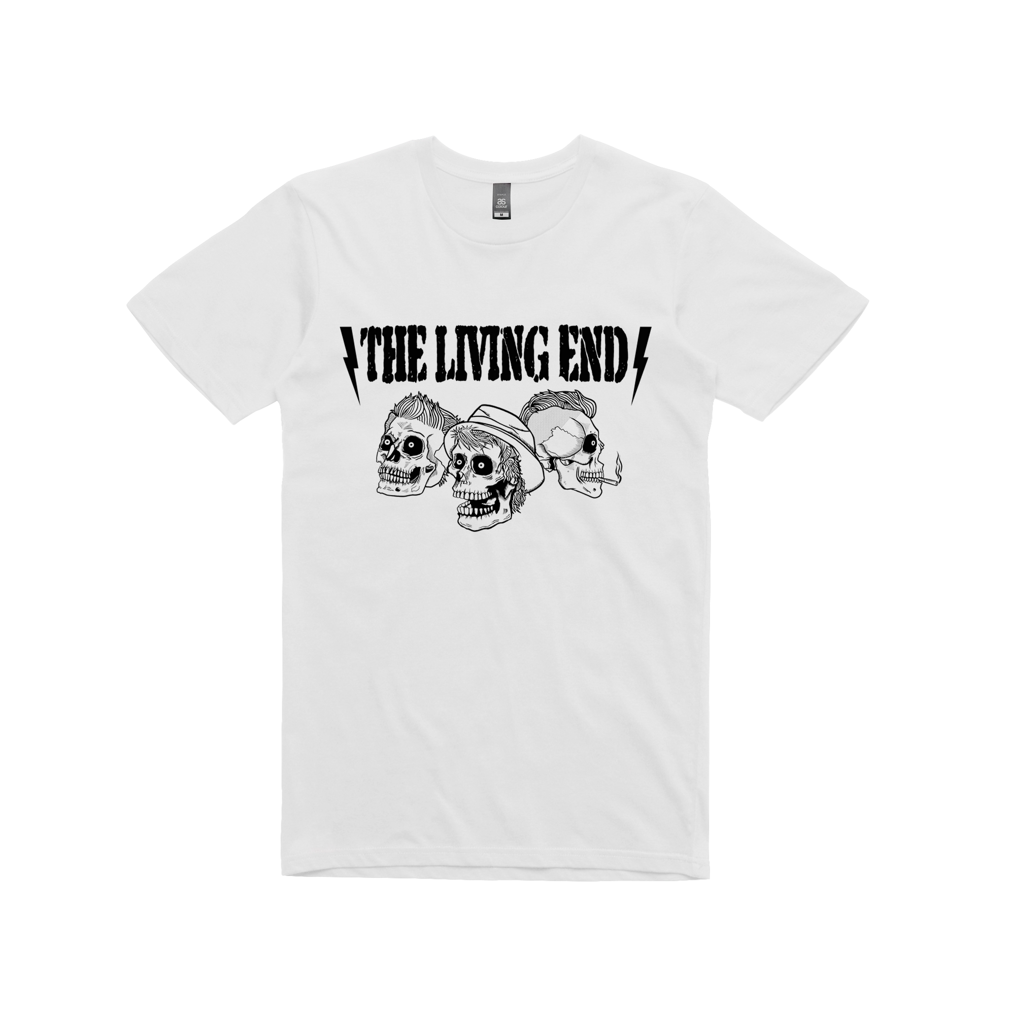 The Living End Skulls White T Shirt Sound Au