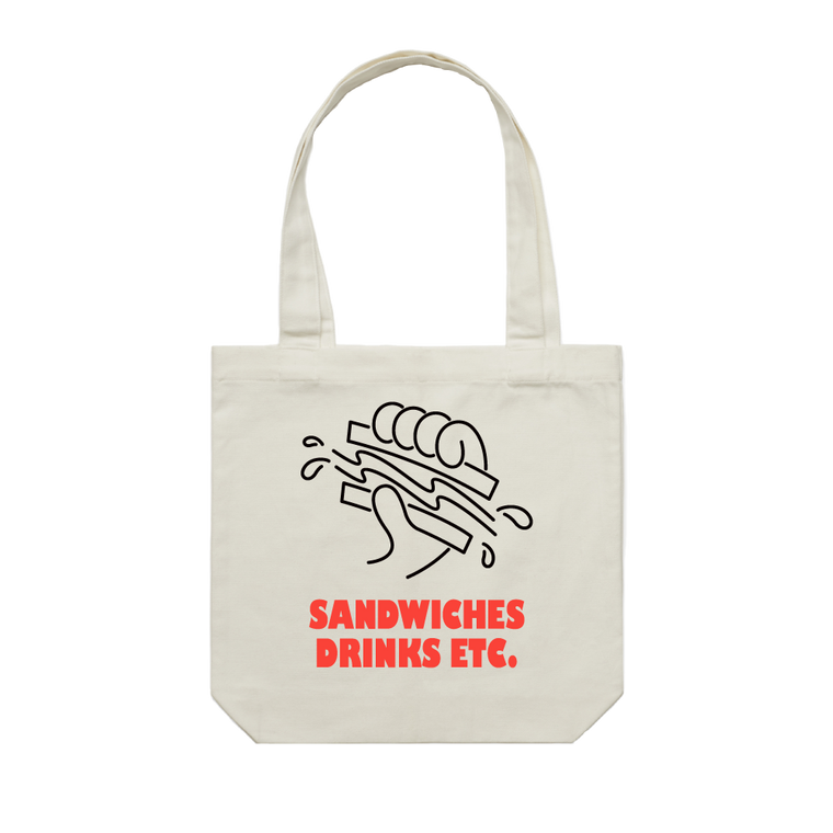 Logo / Cream Tote Bag