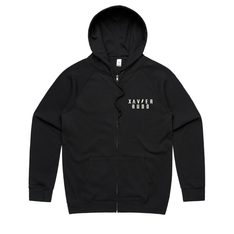 Jan Juc Moon / Black Zip Hoodie